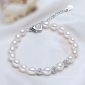 Fashion Freshwater Pearl Bracelet AAA 7-8mm Drop Water Pearl Bracelet for Women